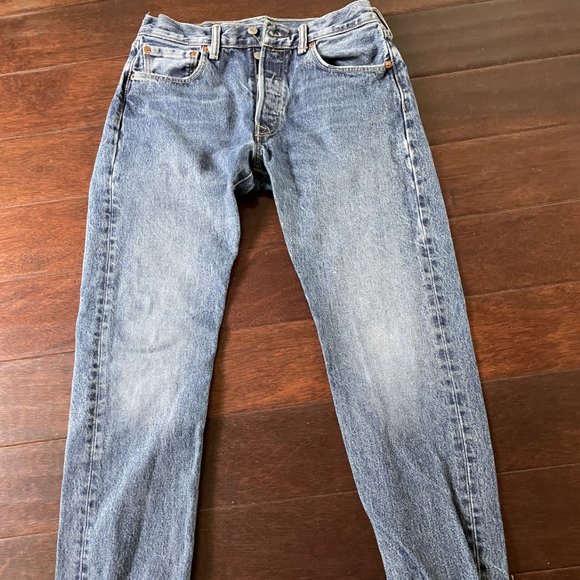 Levi's Other - Levi's 501 Straight Jeans Mens 32x34 - ACTUAL 29x32 Medium Blue Denim